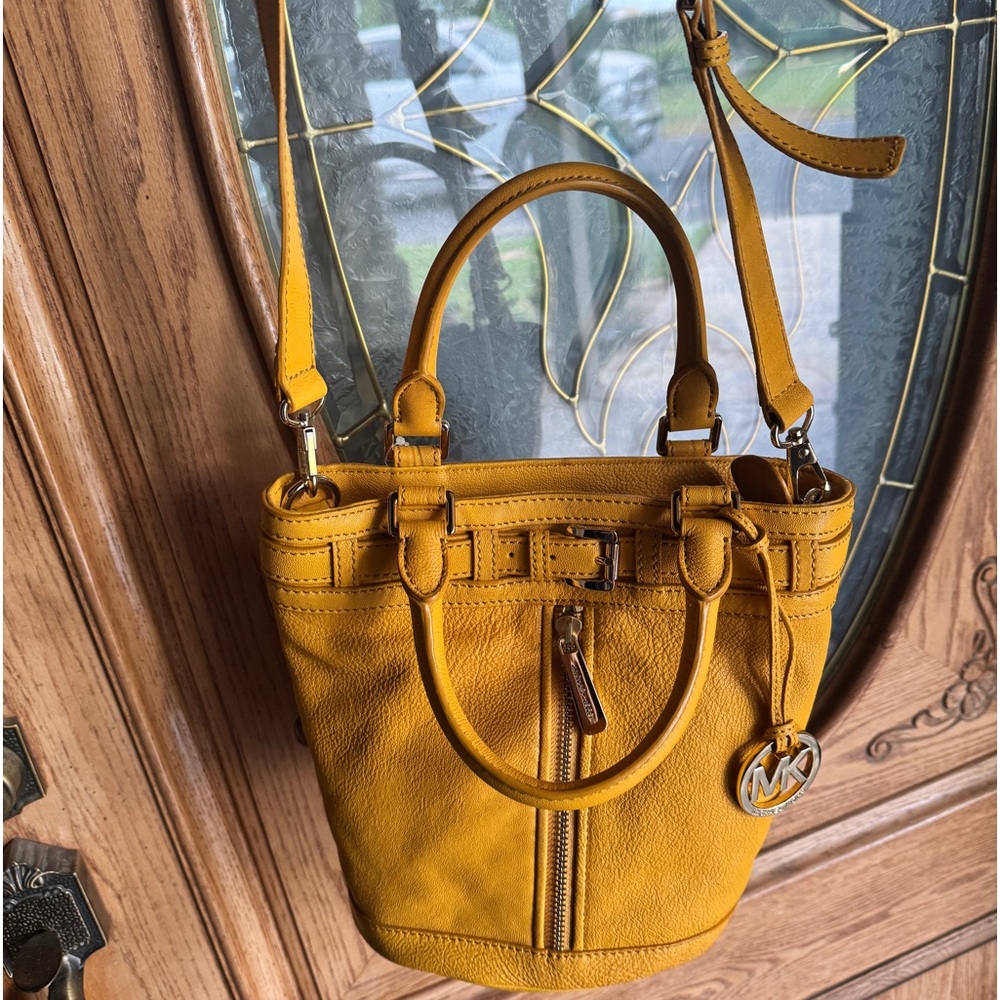 Vintage Yellow Michael Kors small tote